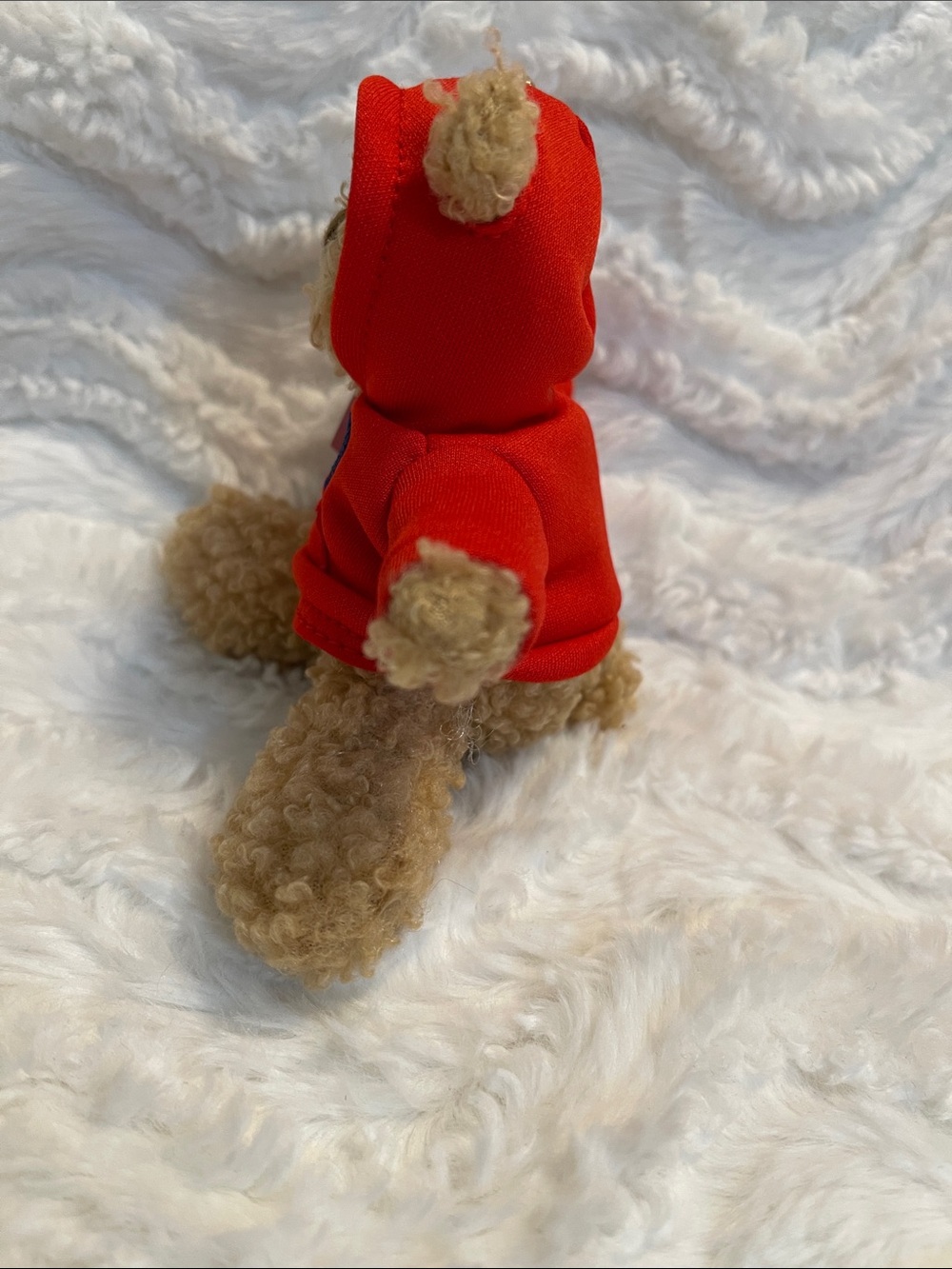 NWT GAP Red Hoodie Plush Bear Bag Charm - Picture 8 of 16